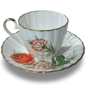 Vintage 1939 Jason Bone China Scarlett O’Hara Teacup Cabbage Rose